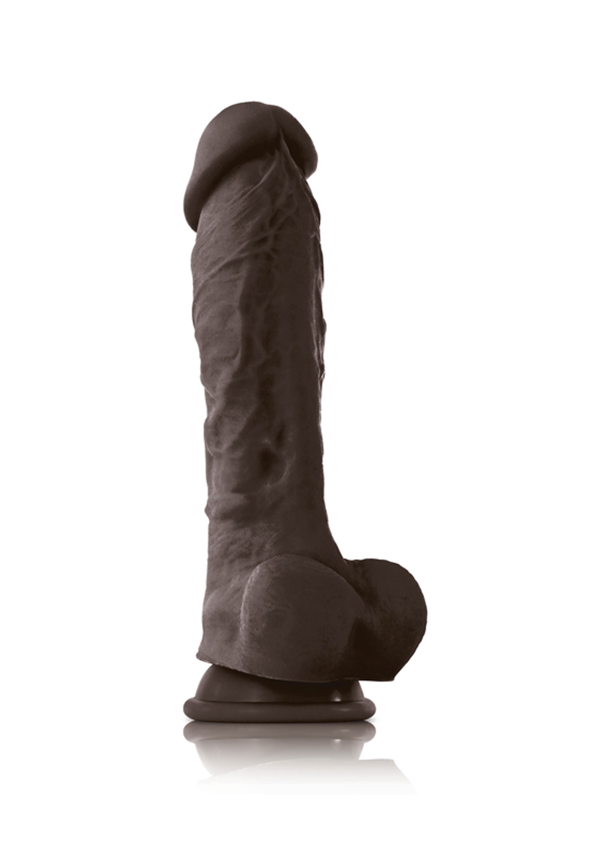 FALLO REALISTICO MAXI anale vaginale dildo nero grande di gomma pene finto  black EUR 33,75 - PicClick IT